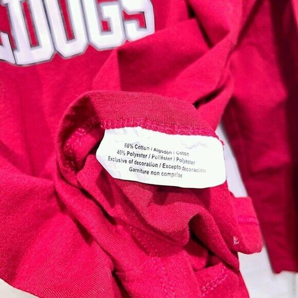 ALABAMA A&M BULLDOGS Long Sleeve Graphic Shirt Red Russell Athletics Womens XL - Picture 5 of 5